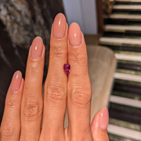 1.25 Ct. Pink Sapphire from Ceylon (Sri Lanka) Life Style
