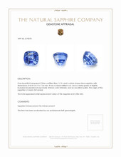 5.13 Ct. Blue Sapphire from Ceylon (Sri Lanka) Appraisal