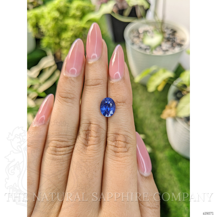 4.04 Ct. Blue Sapphire from Ceylon (Sri Lanka)