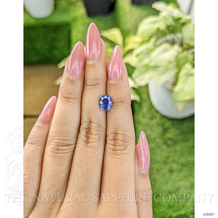 2.19 Ct. Purplish Blue Sapphire from Ceylon (Sri Lanka)