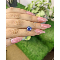 3.55 Ct. Blue Sapphire from Ceylon (Sri Lanka) Life Style