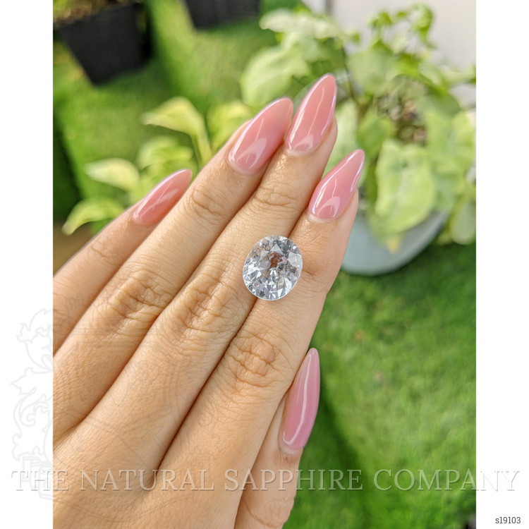 8.84 Ct. White Sapphire from Ceylon (Sri Lanka)