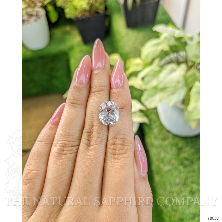 8.84 Ct. White Sapphire from Ceylon (Sri Lanka)