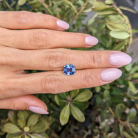 2.55 Ct. Purplish Blue Sapphire from Ceylon (Sri Lanka) Life Style