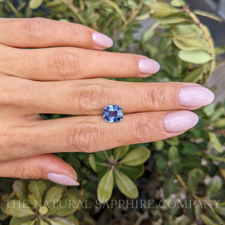 2.55 Ct. Purplish Blue Sapphire from Ceylon (Sri Lanka)