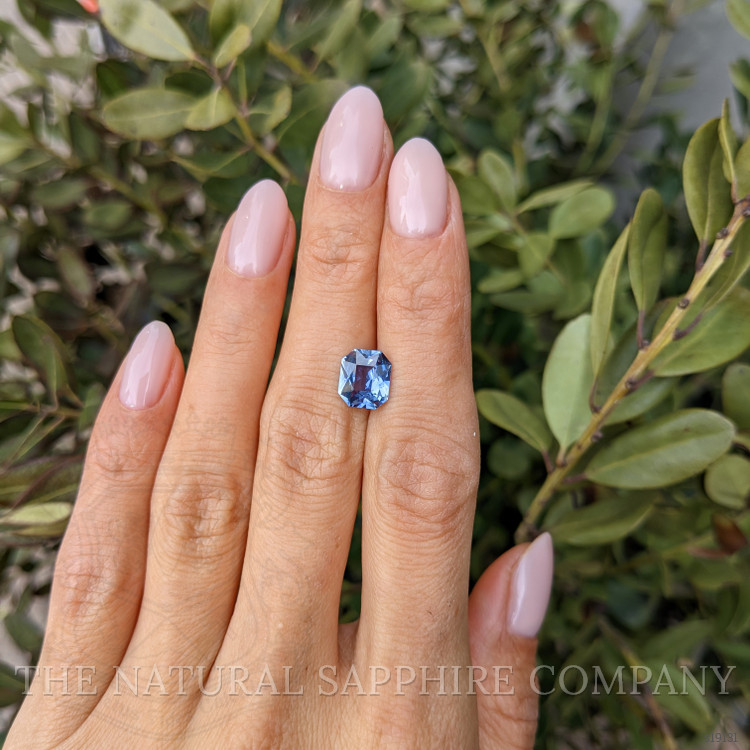 2.55 Ct. Purplish Blue Sapphire from Ceylon (Sri Lanka)