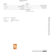 3.77 Ct. Sapphire from Ceylon (Sri Lanka) Scan Report