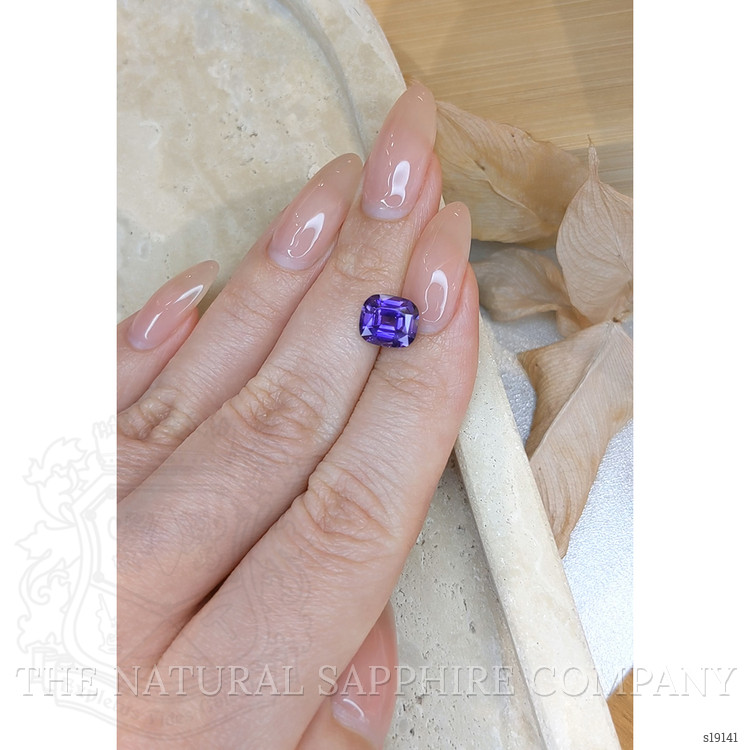 2.77 Ct. Violet Sapphire from Ceylon (Sri Lanka)