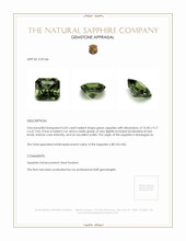 6.03 Ct. Green Sapphire from Madagascar Appraisal