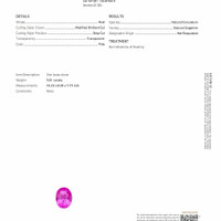 5.01 Ct. Pink Sapphire from Madagascar Scan Report