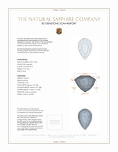 2.00 Ct. Greenish Blue Sapphire from Madagascar 3 D Scan Report