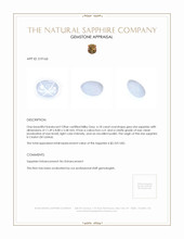 6.18 Ct. Sapphire from Ceylon (Sri Lanka) Appraisal