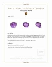 7.26 Ct. Purple Star Sapphire from Ceylon (Sri Lanka) Appraisal