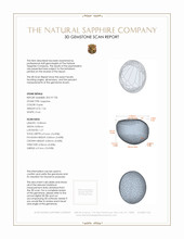 7.26 Ct. Purple Star Sapphire from Ceylon (Sri Lanka) 3 D Scan Report