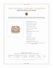 6.78 Ct. Brown Cabochon Sapphire from Ceylon (Sri Lanka) Scan Report