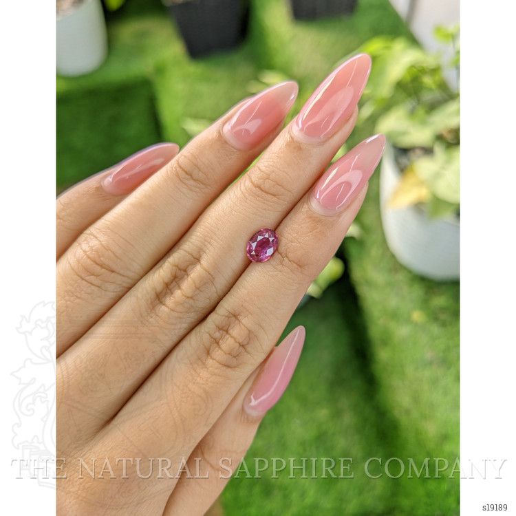1.25 Ct. Purplish Pink Sapphire from Ceylon (Sri Lanka)