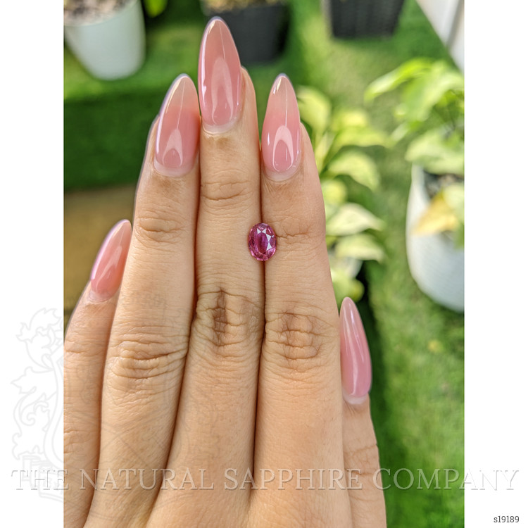 1.25 Ct. Purplish Pink Sapphire from Ceylon (Sri Lanka)