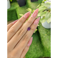 1.32 Ct. Pinkish Purple Sapphire from Ceylon (Sri Lanka) Life Style