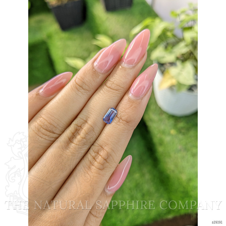 0.83 Ct. Blue Sapphire from Ceylon (Sri Lanka)