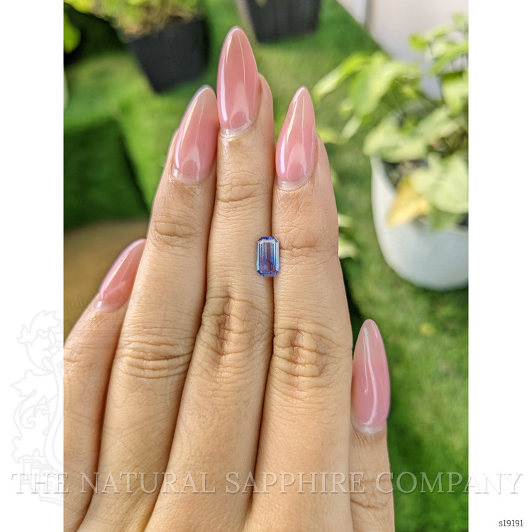 0.83 Ct. Blue Sapphire from Ceylon (Sri Lanka)