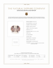 1.65 Ct. Peach Sapphire from Ceylon (Sri Lanka) Scan Report