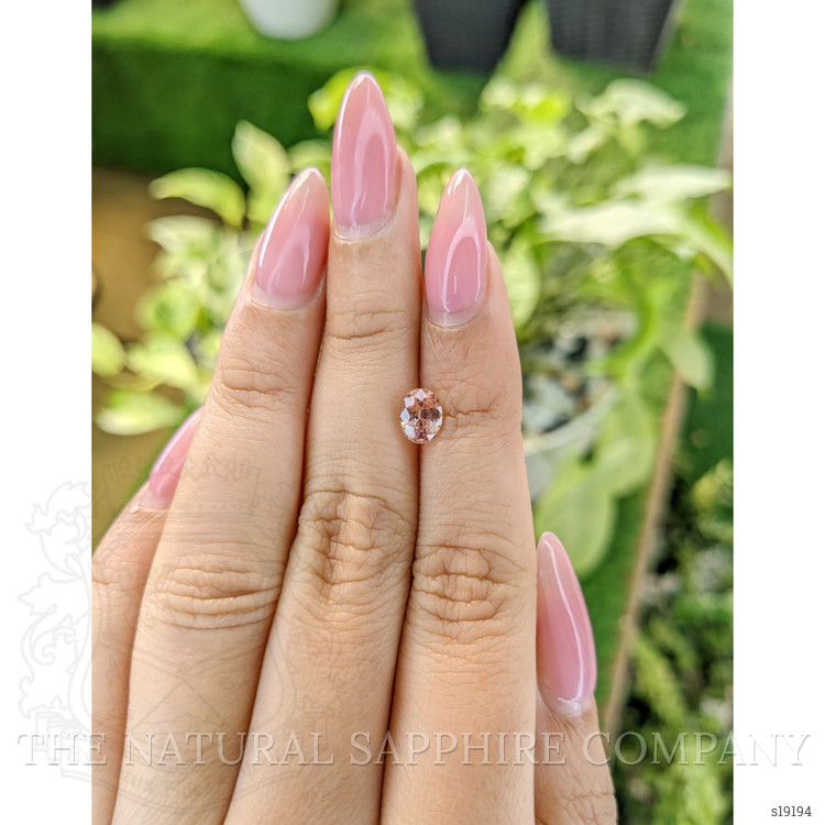 1.65 Ct. Peach Sapphire from Ceylon (Sri Lanka)
