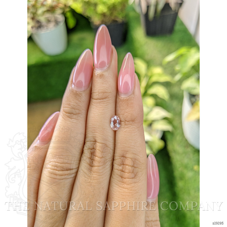 0.84 Ct. Peach Sapphire from Ceylon (Sri Lanka)