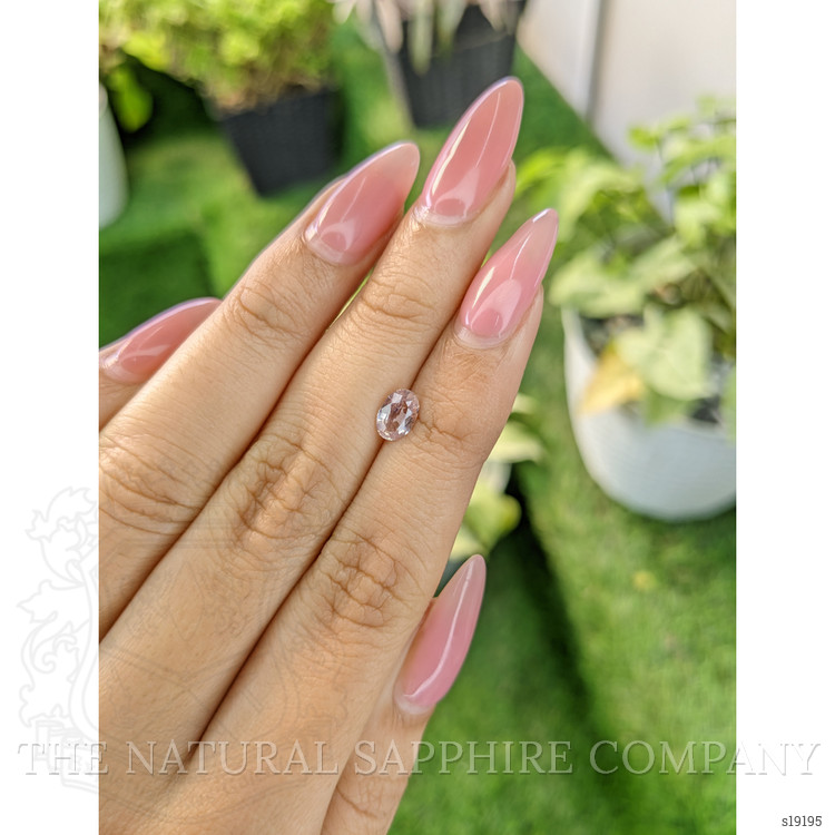 0.84 Ct. Peach Sapphire from Ceylon (Sri Lanka)