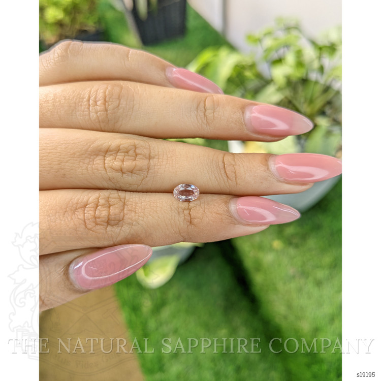 0.84 Ct. Peach Sapphire from Ceylon (Sri Lanka)