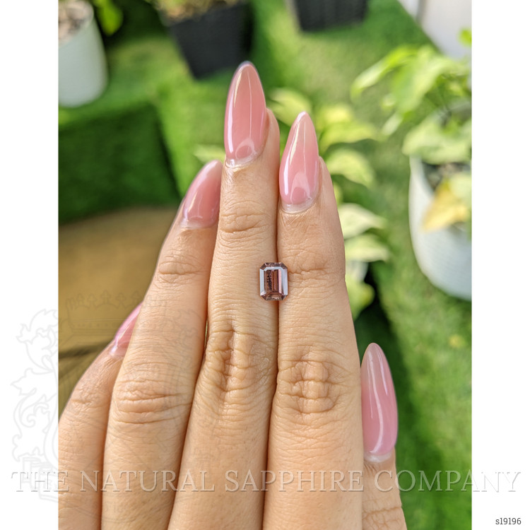 1.23 Ct. Pinkish Brown Sapphire from Ceylon (Sri Lanka)