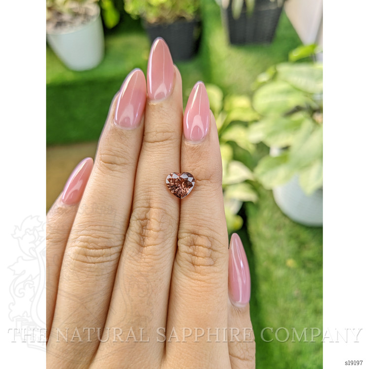 2.34 Ct. Pinkish Brown Sapphire from Ceylon (Sri Lanka)