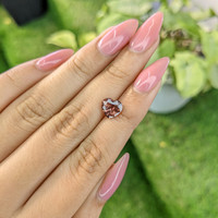 2.34 Ct. Pinkish Brown Sapphire from Ceylon (Sri Lanka) Life Style