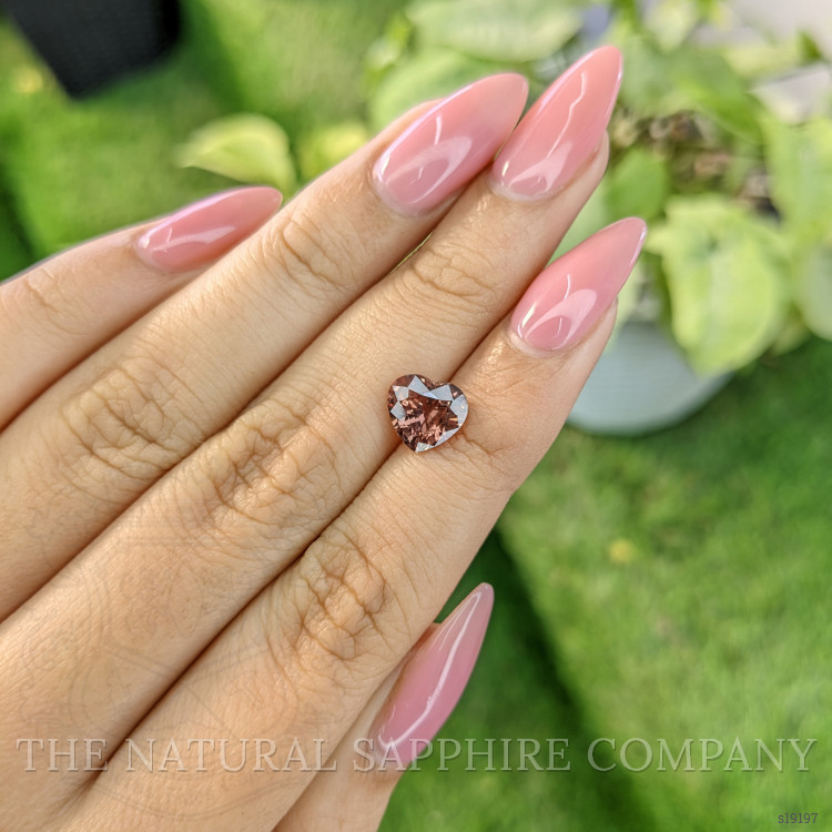 2.34 Ct. Pinkish Brown Sapphire from Ceylon (Sri Lanka)