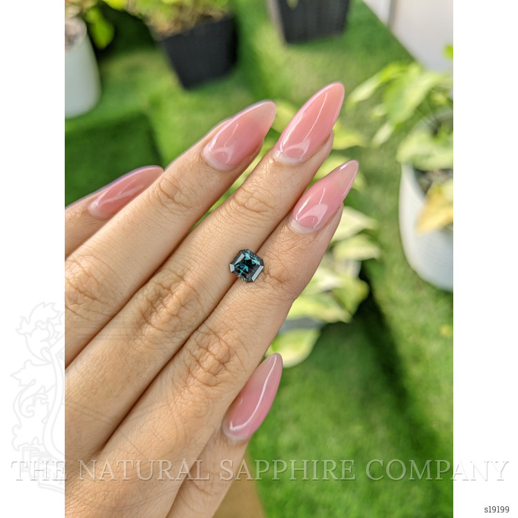 1.52 Ct. Bluish Green Sapphire from Ceylon (Sri Lanka)