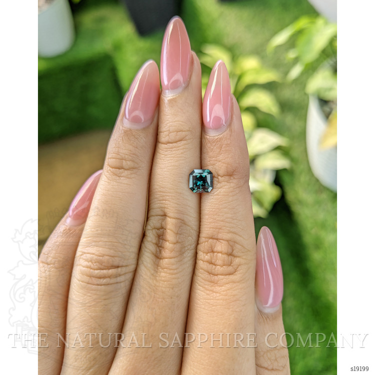 1.52 Ct. Bluish Green Sapphire from Ceylon (Sri Lanka)