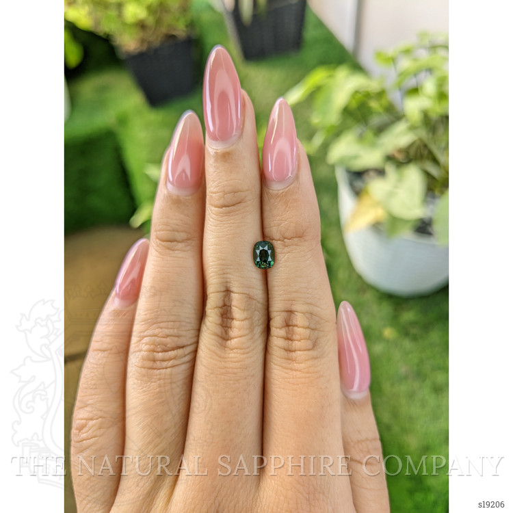 1.14 Ct. Green Sapphire from Ceylon (Sri Lanka)