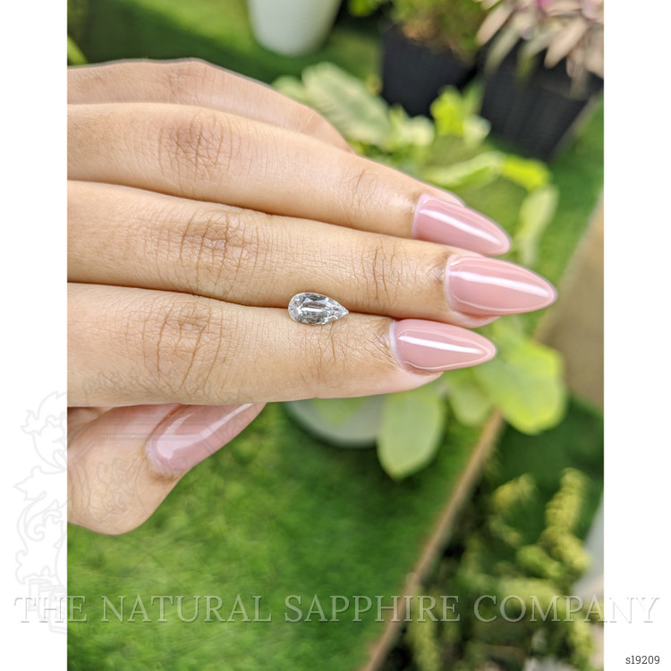 1.33 Ct. White Sapphire from Ceylon (Sri Lanka)