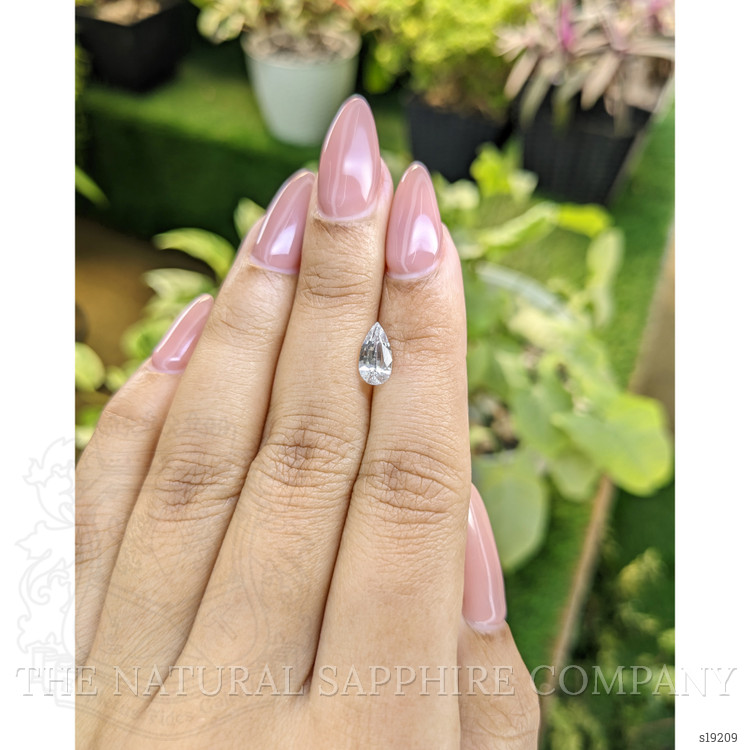 1.33 Ct. White Sapphire from Ceylon (Sri Lanka)