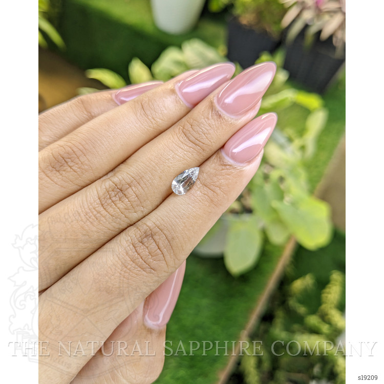 1.33 Ct. White Sapphire from Ceylon (Sri Lanka)