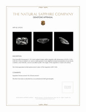 1.59 Ct. White Sapphire from Ceylon (Sri Lanka) Appraisal