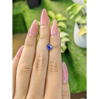 1.29 Ct. Violet Sapphire from Ceylon (Sri Lanka) Life Style