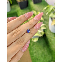 1.29 Ct. Violet Sapphire from Ceylon (Sri Lanka) Life Style