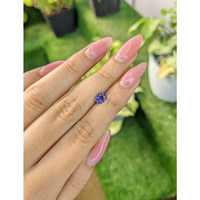 1.01 Ct. Violet Sapphire from Ceylon (Sri Lanka) Life Style