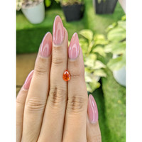1.17 Ct. Orange Sapphire from Ceylon (Sri Lanka) Life Style