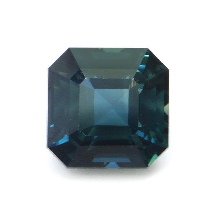 Loose Bluish Green Sapphire - Asscher - Octagon 1.60 Ct. - #S19228