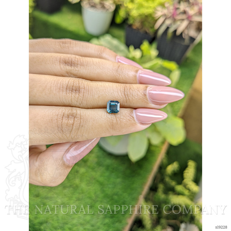 1.60 Ct. Bluish Green Sapphire from Ceylon (Sri Lanka)