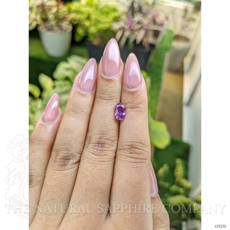 1.63 Ct. Pinkish Purple Sapphire from Ceylon (Sri Lanka)