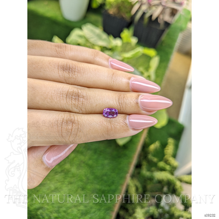 1.63 Ct. Pinkish Purple Sapphire from Ceylon (Sri Lanka)