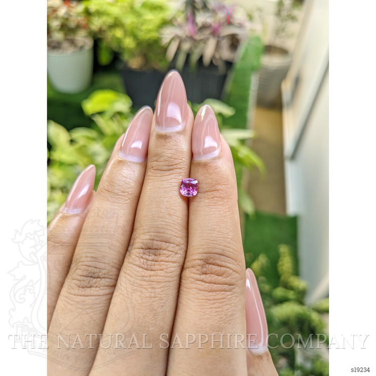 0.82 Ct. Purplish Pink Sapphire from Ceylon (Sri Lanka)