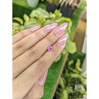 0.54 Ct. Purplish Pink Sapphire from Ceylon (Sri Lanka) Life Style